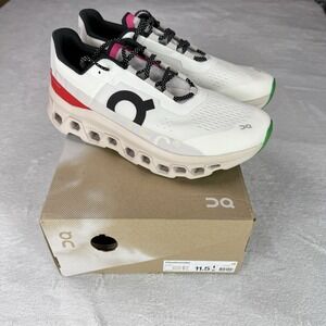 On Cloud Cloudmonster Ivory‎ Pearl 61.97655 Mens Size 11.5 Running Casual NEW